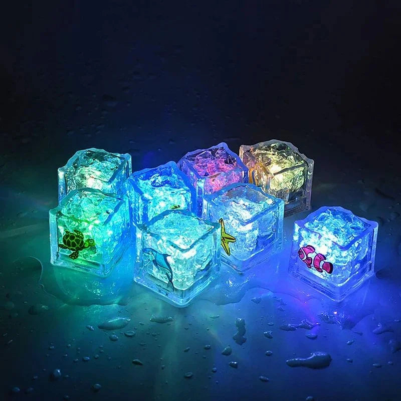 12PCS Baby Bath Bathtub LED Light Up Toys Colorful Waterproof Glowing Bath Toys for Boys Girls Infant Birthday Xmas Gift