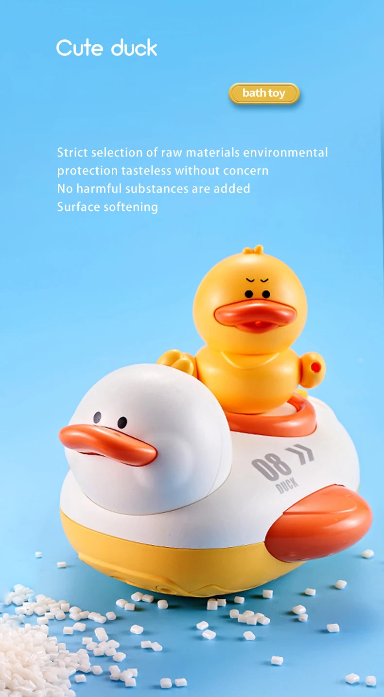 Cute Water Bath Duck Shower Electric Spray Bathroom Kids Baby Toy